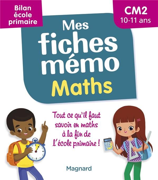 Emprunter Mes fiches mémo Maths CM2. Bilan école primaire, Edition 2022 livre