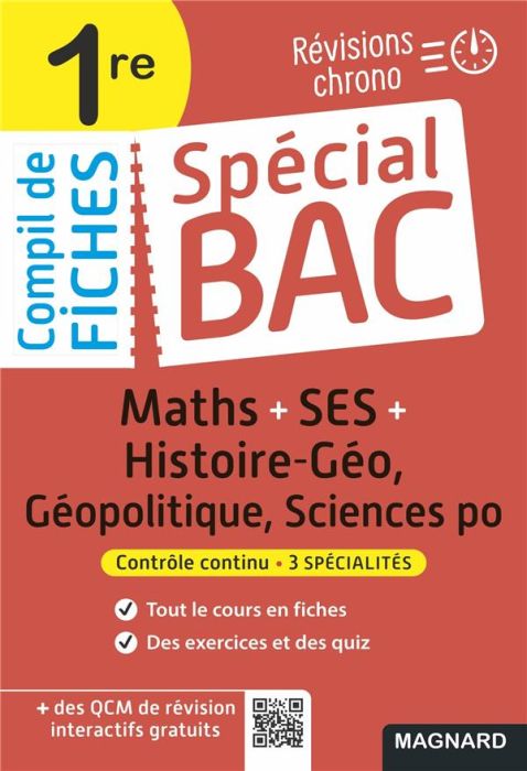 Emprunter SES + Maths + Histoire-Géo, Géopolitique, Sciences po 1re. Edition 2022 livre