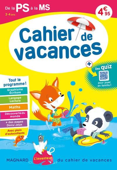 Emprunter Cahier de vacances de la PS à la MS. Edition 2023 livre