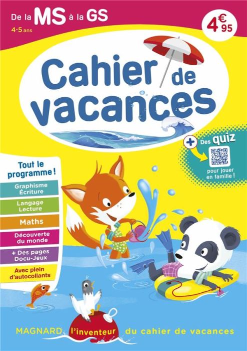 Emprunter Cahier de vacances de la MS à la GS. Edition 2023 livre