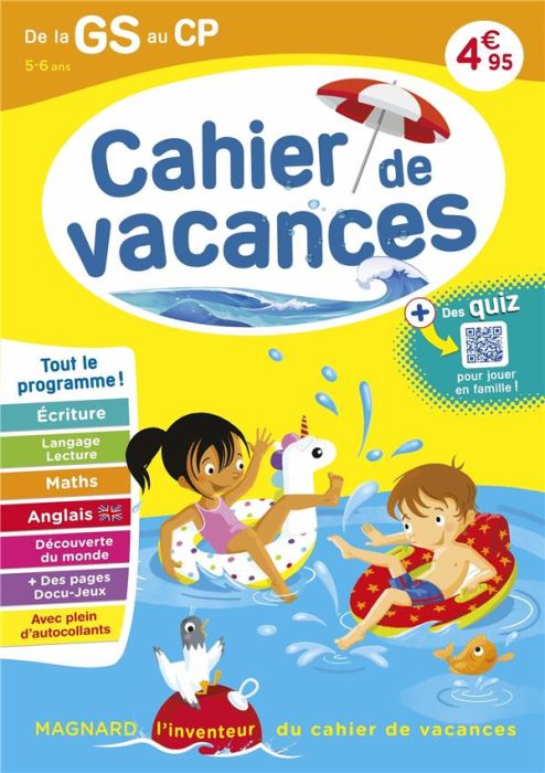 Emprunter Cahier de vacances de la GS au CP. Edition 2023 livre