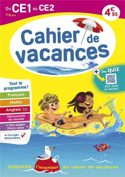 Emprunter Cahier de vacances du CE1 au CE2. Edition 2023 livre