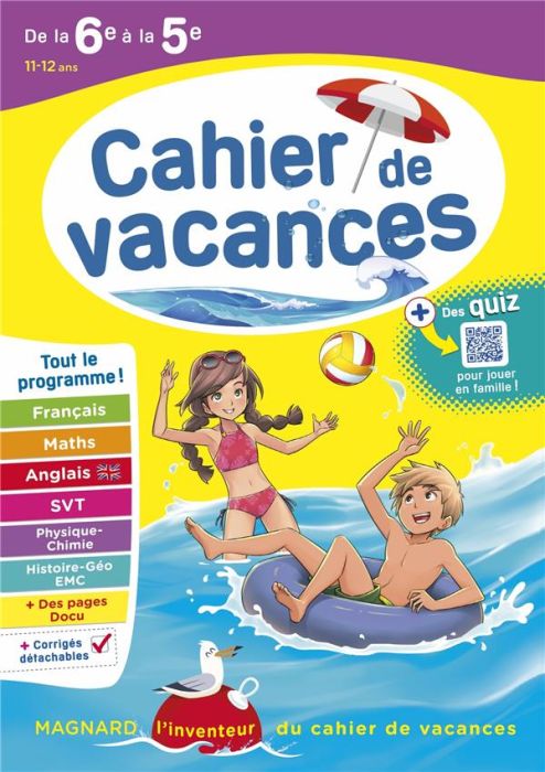 Emprunter Cahier de vacances de la 6e à la 5e. Edition 2023 livre