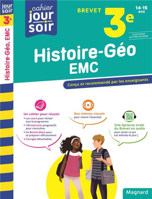 Emprunter Cahier du jour/Cahier du soir Histoire-Géographie-EMC 3e Brevet . Edition 2023 livre