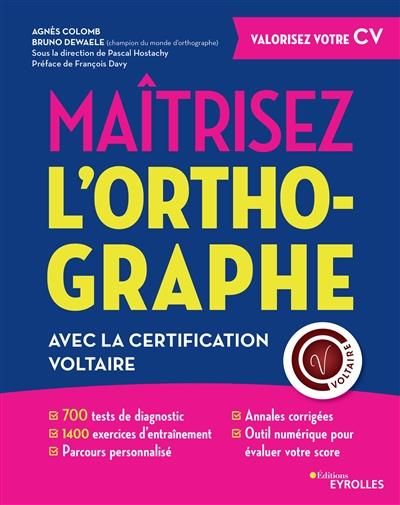 Emprunter Maîtrisez l'orthographe avec le certificat Voltaire. livre