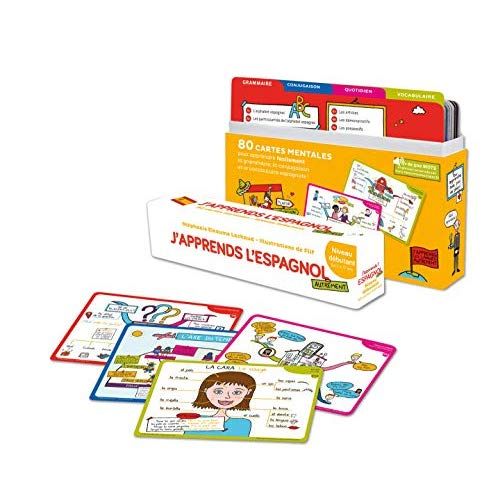 Emprunter J'apprends l'Espagnol autrement niveau débutant. 80 cartes mentales pour apprendre facile livre