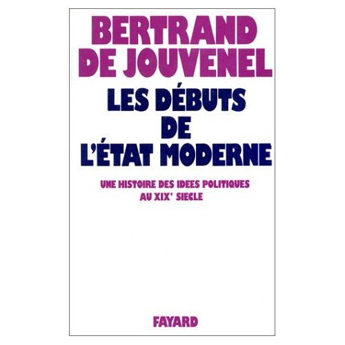 Emprunter Les débuts de l'Etat moderne. Une histoire des idées politiques au XIXe siècle livre