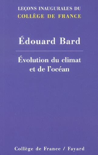 Emprunter Chaire d'évolution du climat et de l'océan livre