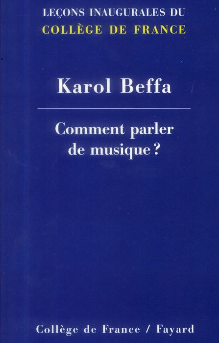 Emprunter Comment parler de musique ? livre