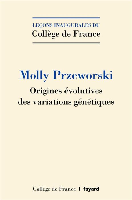 Emprunter Origines évolutives des variations génétiques livre