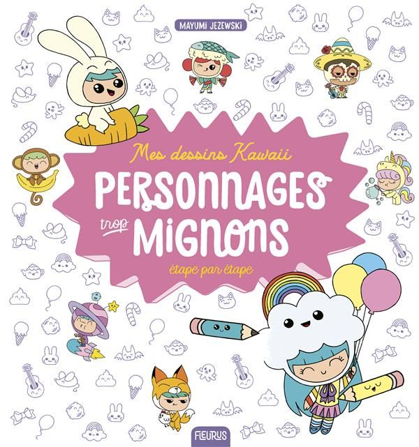 Emprunter Personnages trop mignons étape par étape livre