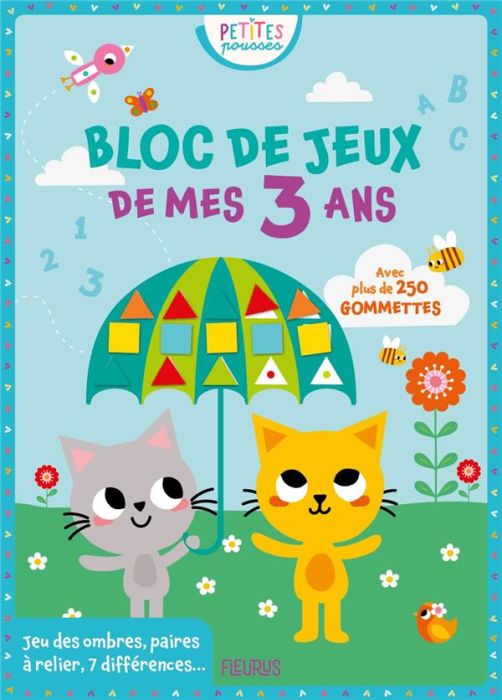 Emprunter Bloc de jeux de mes 3 ans. Avec plus de 250 gommettes livre