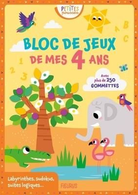 Emprunter Bloc de jeux de mes 4 ans. Avec plus de 250 gommettes livre