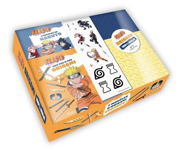 Emprunter Origami Naruto 100% ninja ! Avec 1 poster, des stickers, 30 grandes feuilles origami, 30 petites feu livre