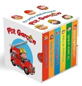 Emprunter P'tit garçon : Ma petite bibliothèque. Coffret avec 6 livres : Le camion de Léon %3B La moto de Marco livre