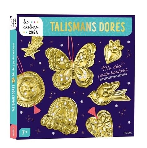 Emprunter Talismans dorés. Ma déco porte-bonheur, avec des cristaux précieux livre