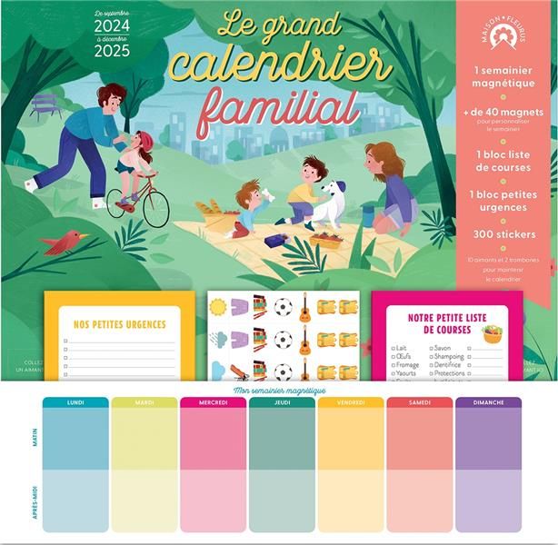 Emprunter Le grand calendrier familial. Edition 2024-2025 livre