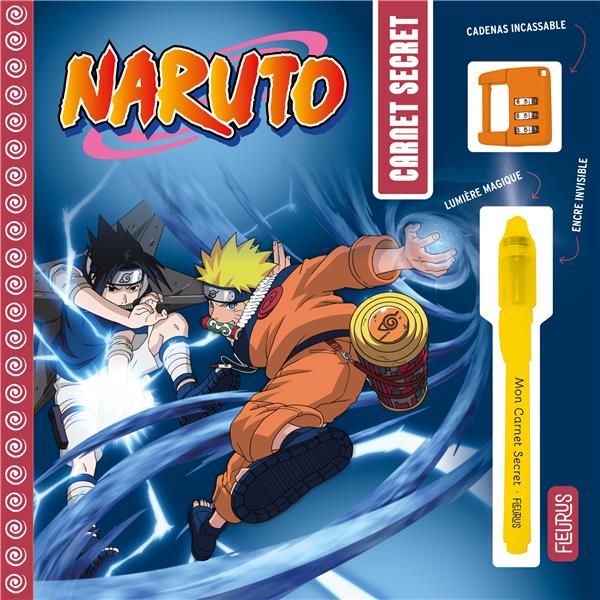 Emprunter Carnet secret Naruto. Avec 1 cadenas à code et 1 stylo à encre invisible livre