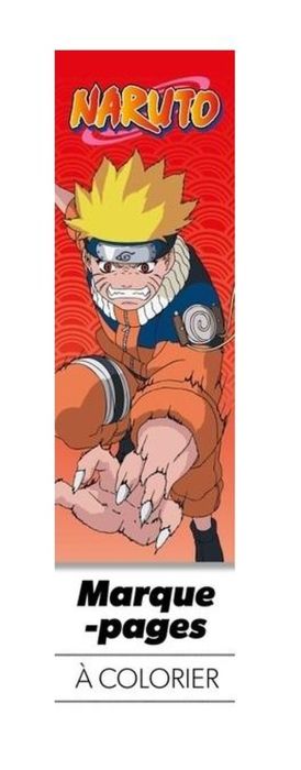 Emprunter Marque-pages à colorier Naruto. Rouge livre