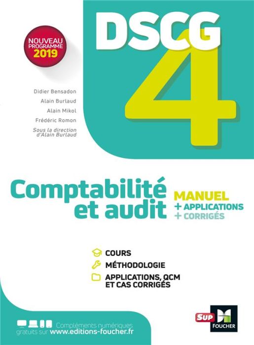 Emprunter Comptabilité et audit DSCG 4. Manuel, applications, corrigés, Edition 2019 livre