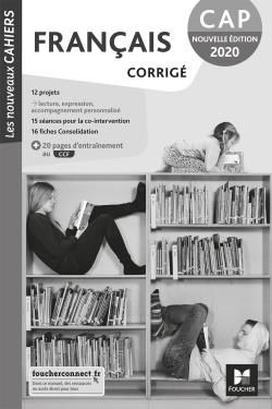 Emprunter Français CAP Les nouveaux cahiers. Corrigé, Edition 2020 livre