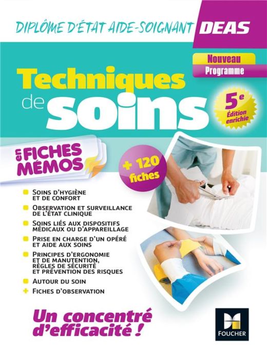 Emprunter Techniques de soins en fiches mémos DEAS. 5e édition revue et augmentée livre