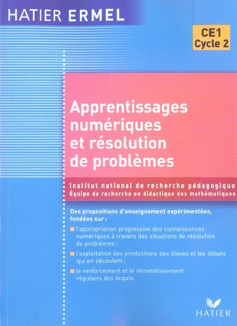 Emprunter Apprentissages numériques et résolution de problèmes CE1 livre