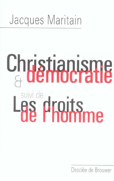 Emprunter Christianisme et démocratie . Suivi de Les droits de l'homme livre