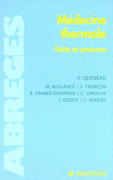 Emprunter Médecine thermale. Faits et preuves livre