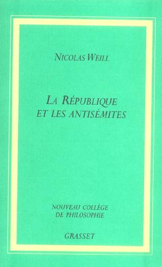 Emprunter La République et les antisémites livre