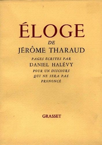 Emprunter Éloge de J. Tharaud livre