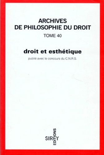 Emprunter Droit et esthétique livre