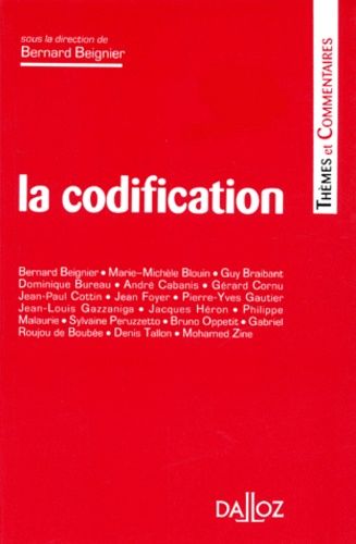 Emprunter La codification. (colloque, 27 et 28 octobre 1995, Toulouse) livre