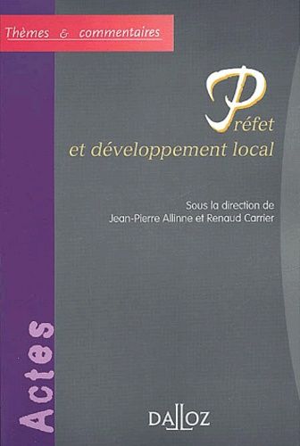 Emprunter Préfet et développement local livre