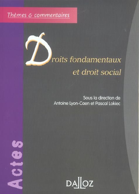 Emprunter Droits fondamentaux et droit social livre