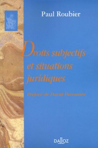 Emprunter Droits subjectifs et situations juridiques livre