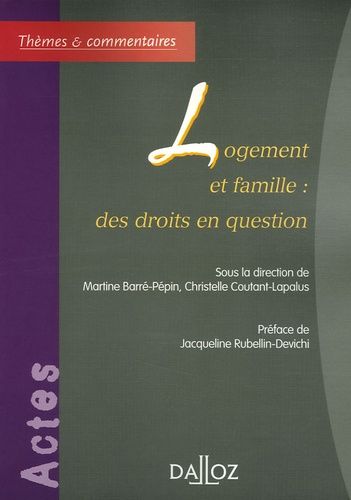 Emprunter Logement et famille : des droits en question livre