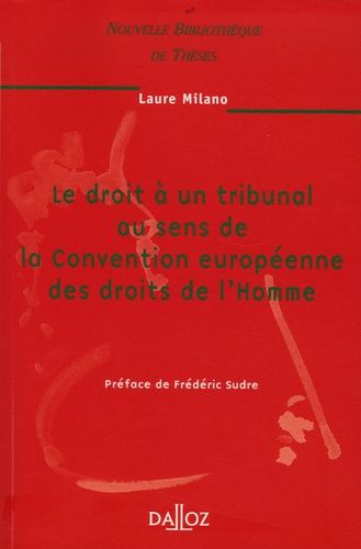 Emprunter Le droit à un tribunal au sens de la Convention européenne des droits de l'Homme. Edition 2006 livre