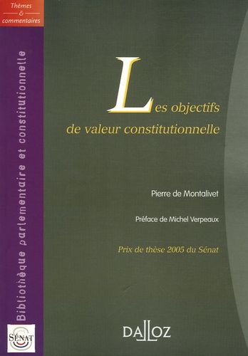 Emprunter Les objectifs de valeur constitutionnelle livre