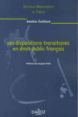 Emprunter Les dispositions transitoires en droit public français livre