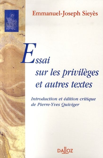 Emprunter Essai sur les privilèges et autres textes livre