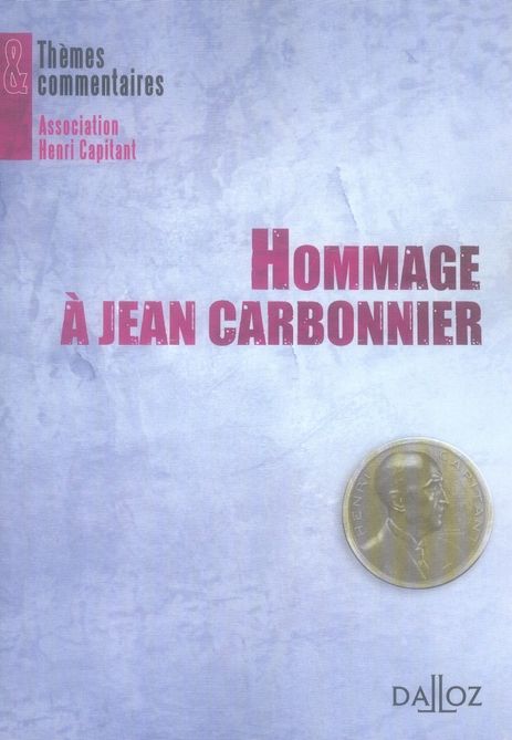 Emprunter Hommage à Jean Carbonnier livre