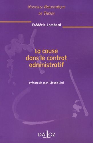 Emprunter La cause dans le contrat administratif livre