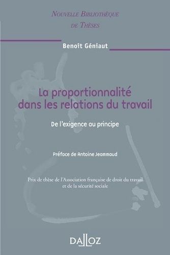 Emprunter La proportionnalité dans les relations du travail. De l'exigence au principe livre