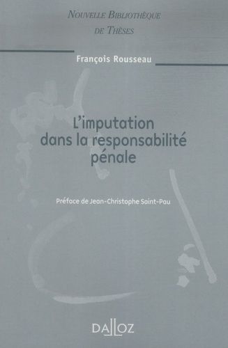 Emprunter L'imputation de la responsabilité pénale livre