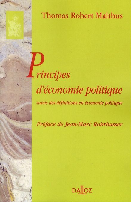 Emprunter Principes d'économie politique. Suivis des définitions en économie politique livre