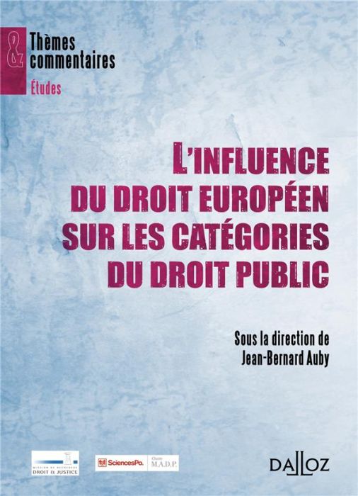 Emprunter L'influence du droit européen sur les catégories du droit public livre