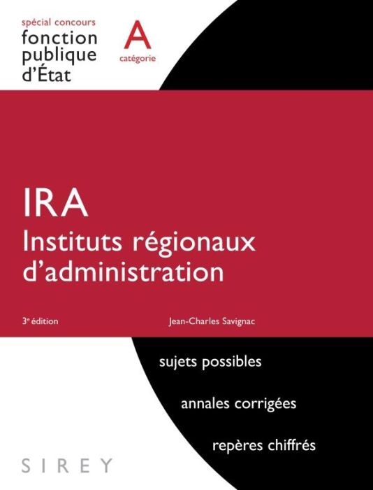 Emprunter IRA instituts regionaux d'administration. 3e édition livre