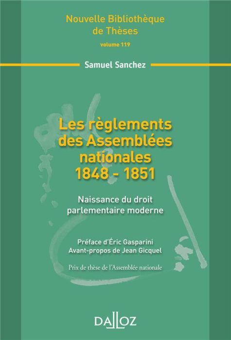 Emprunter Les règlements des Assemblées nationales 1848-1851. Naissance du droit parlementaire moderne livre