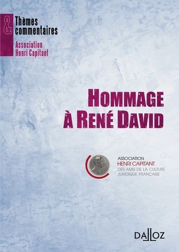 Emprunter Hommage à René David livre